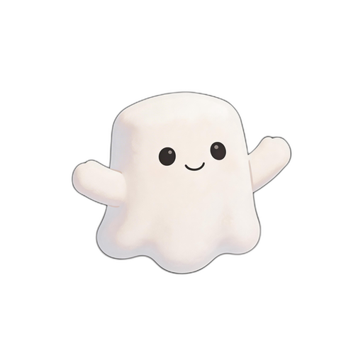 Cottonghost, a Marshmallow Ghost
