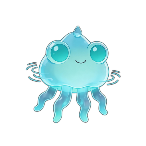 Dewdrop, a Water Frog-Jellyfish